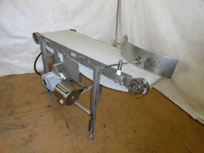 Used Stainless Steel Belt Conveyor; 17-1/2"W x 5'L