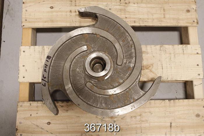Used Warren 6/5ph18 Pump Impeller, 3 Vane 18" Diameter #36718