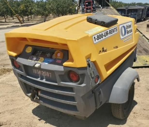 Used 2016 ATLASCOPCO 185 CFM AIR COMPRESSOR