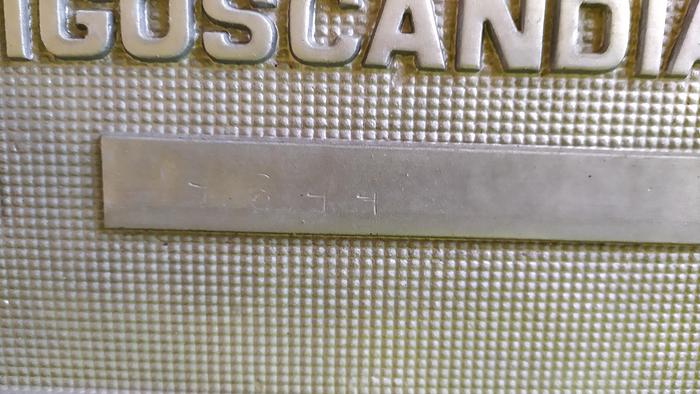 Used Tunel zamrażalniczy spiralny w kontenerze, "Frigoscandia", szerokość taśmy 410 mm.