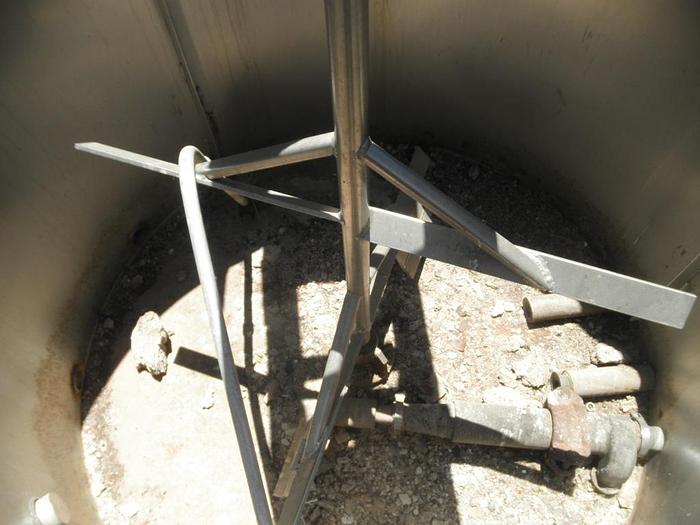 Used Tank, 750 Gallon, S/st, Agit, 3 HP, (4) #C735196