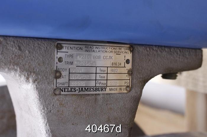 Used Neles Jamesbury 8" V-ball Valve #40467