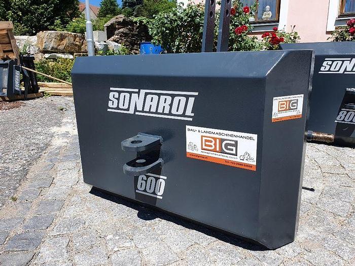 Frontgewicht 600 kg