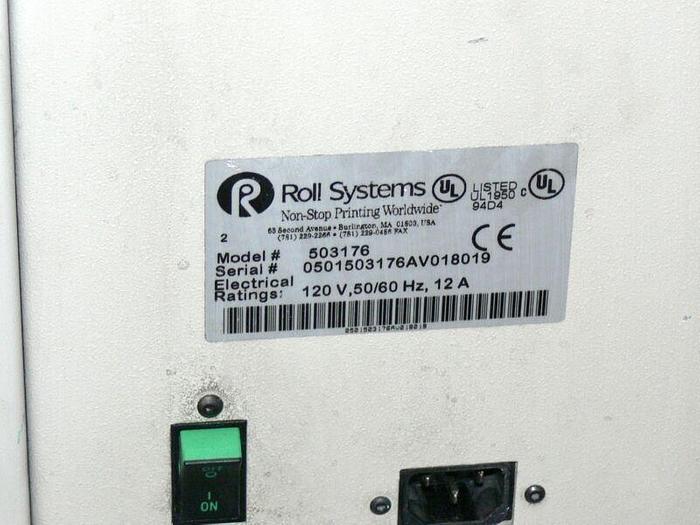 Used Roll Systems Inc, RSI 503176 Cutter w/ 503799 Fan Unit & Bin  Tested Working