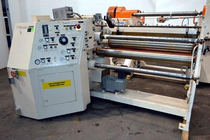 Used 54" (1.37M) ARROW DUPLEX SLITTER MDL. 406-4 W/ 2 PNEUMATIC KNIVES