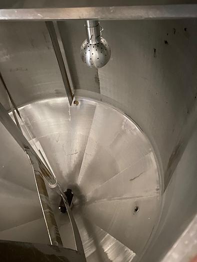 Used JACKETED MIXING TANK 1,200L  - coned bottom