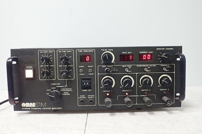 Used Physio Technology Omnistim Model 3010 Medium Frequency Current Generator