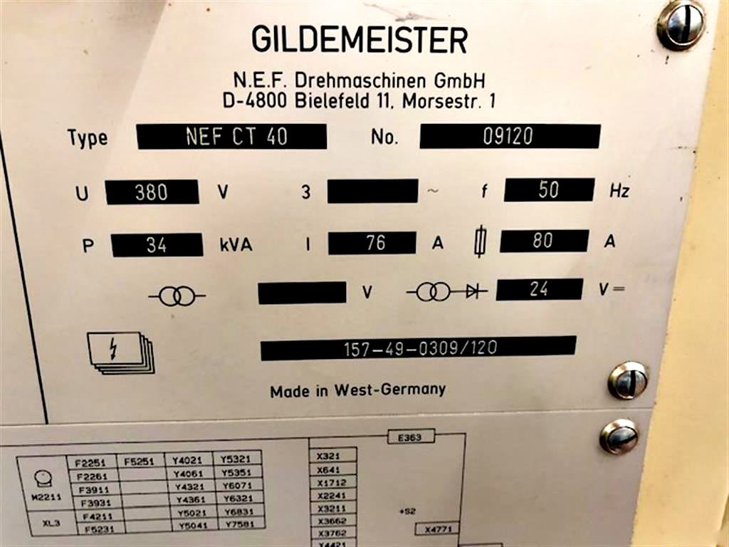 Used Gildemeister NEF CT 40 - 1990
