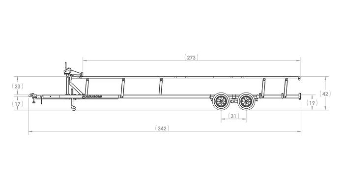 Scissor Lift Pontoon Trailer