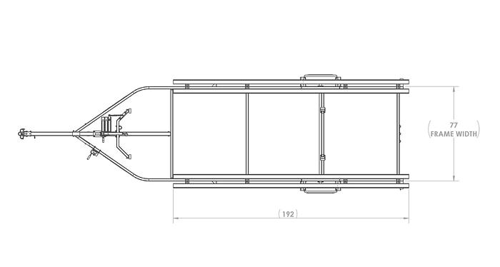 Single Axle Midsize Pontoon Trailer