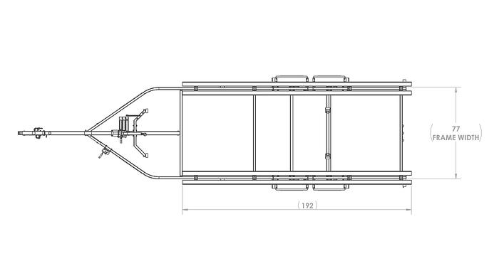 Tandem Axle Midsize Pontoon Trailer