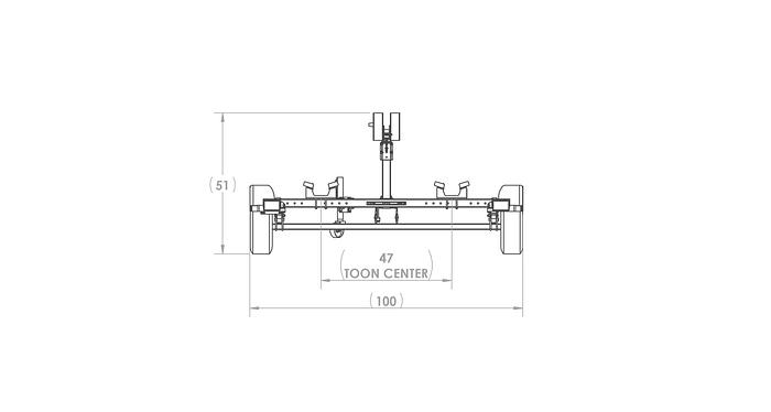 Single Axle Mini Pontoon Trailer