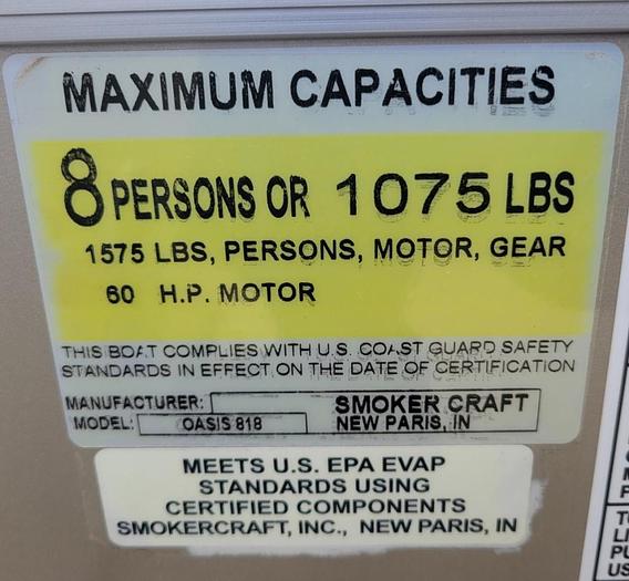 Used 2020 18' Sun Chaiser 40hp Merc