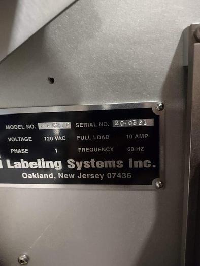 Used Used LSI Pressure Sensitive Labeler model 1300S with Zebra Print and Apply model 170PAX4.