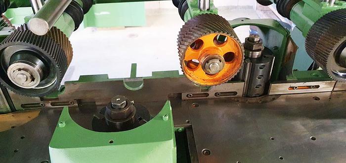 Used Gubisch 4 side moulding automat BS 230/4, 7 heads, year 1989