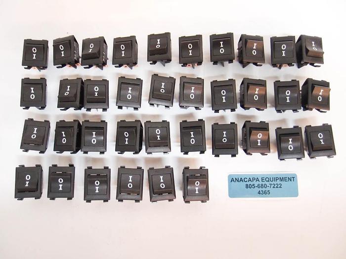 Used Arrow England 250011E714 Rocker Switch 15A 125VAC 10A 250VAC NEW Lot of 36 (4365