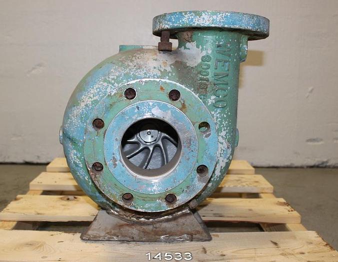 Used Wemco E Trash Pump, 4x4x9, 9" Impeller #14533