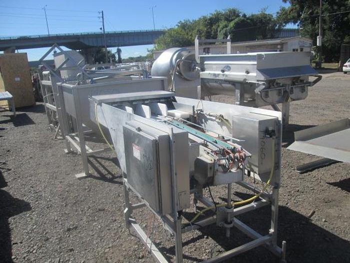 Used Custom Diverging Conveyor; 31"x4'