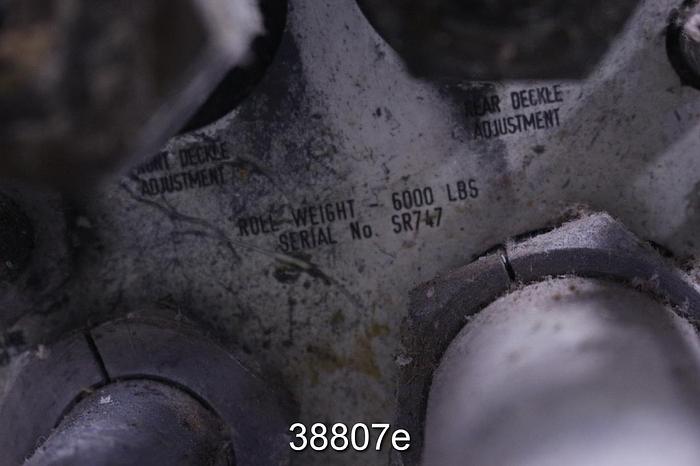 Used Suction Press Roll, Rubber Covered, 19.44" Diameter, 112" Drilled Face #38807