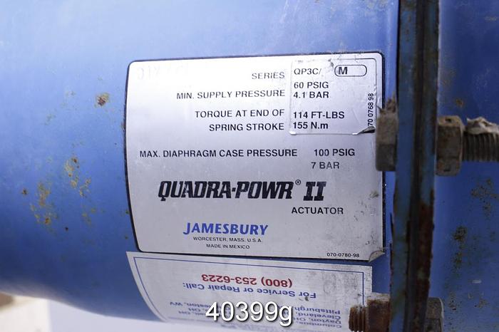Used Neles Jamesbury 8" V-ball Control Valve #40399
