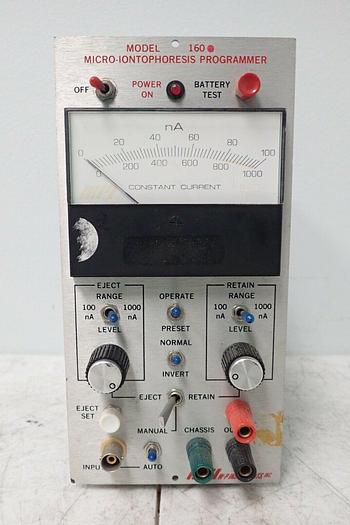 Used WPI Model 160 E Micro Iontophoresis Programmer Current Generator