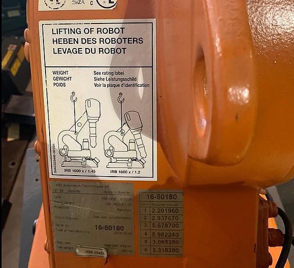 Used ABB IRB 1600-5/1.45 DUAL ARM ROBOTIC CELL WITH ABB TYPE MTC 750 POSITIONER AND IRC5 CONTROLLERS