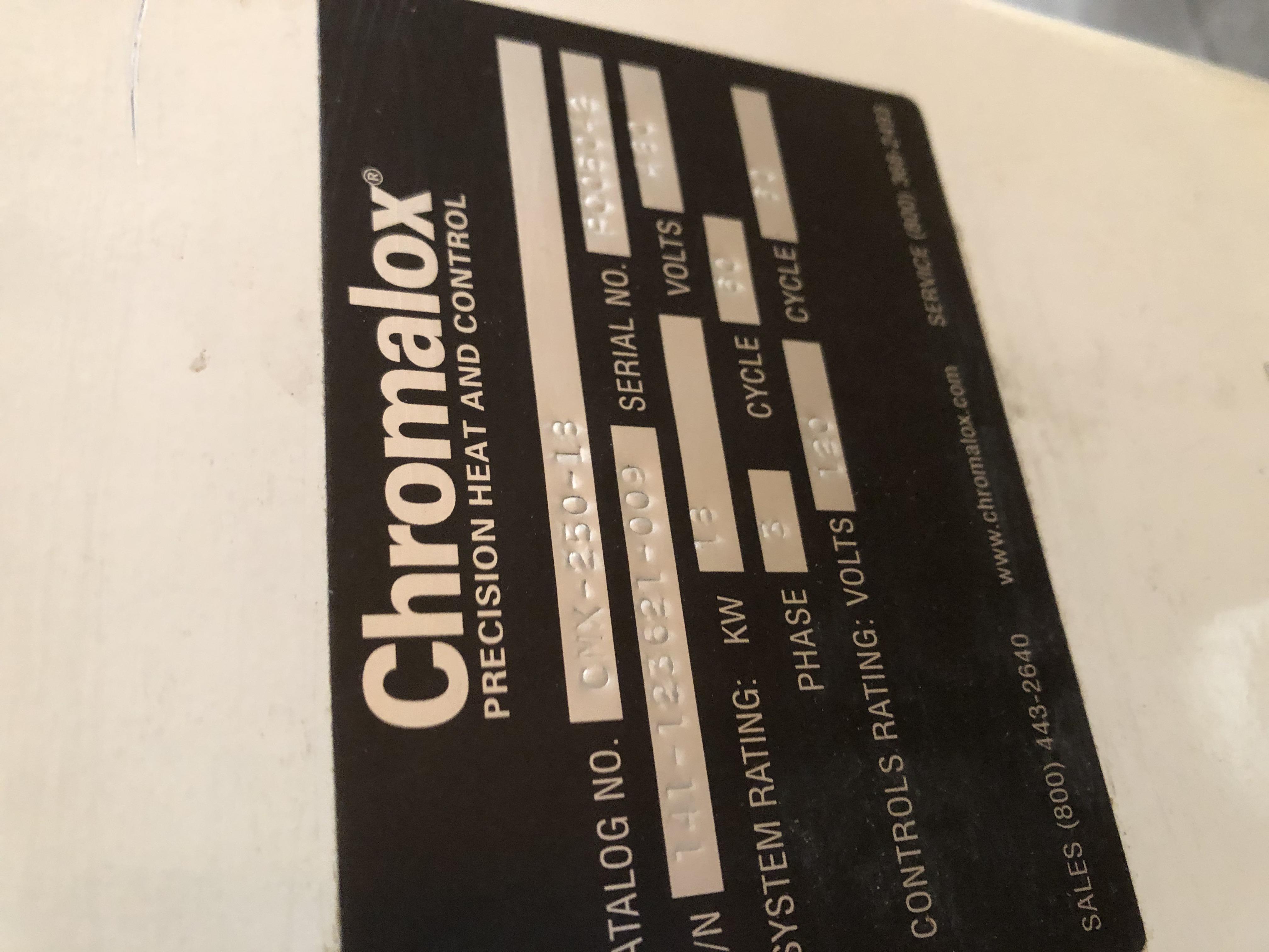 Usado CHROMALOX CMX WATER CIRCULATING HEAT TRANSFER SYSTEM