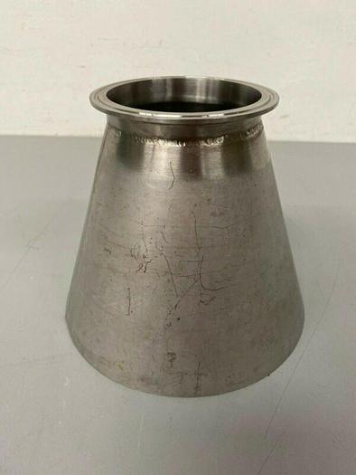 Used Felker 316L Stainless Steel 7" H x 4.625" OD x 8" OD 12GA Reducer