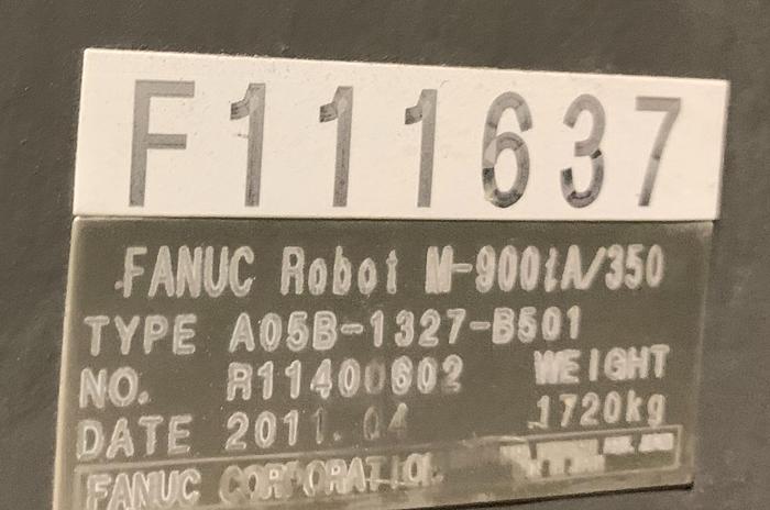 Used FANUC M900iA/350 6 AXIS CNC ROBOT WITH R30iA CONTROLLER 350KG X 2650mm REACH
