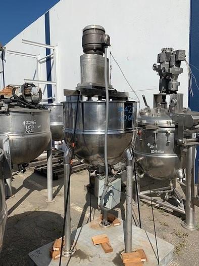 Used Groen 60 Gallon Stainless Steel Jacketed Steam Mix Kettle TA-60SP