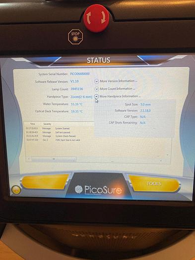 Used Cynosure PicoSure Laser 755 nm~ Tattoo removal ~Wrinkles~ Acne scars ~ lesions