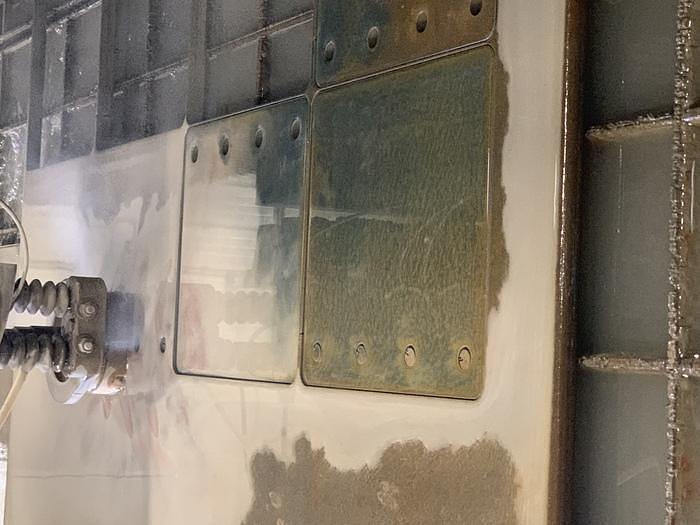 Used 2008 ALLTRA CORP. MODEL PG14-12 WJ, 120" X APPROX. 468" 2 HEAD GANTRY STYLE CNC WATER JET