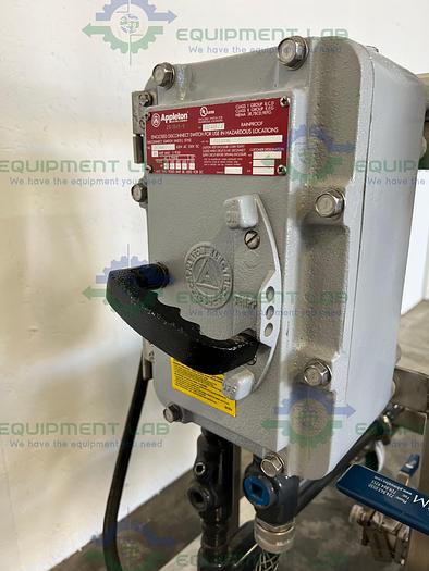 Used Centrifugal Pump 2" x 1.5"   w/ Baldor BW455453 2HP Motor, Drive, Flow Meter