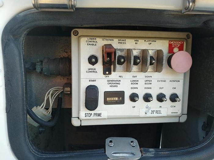 Used Terex TCP36 41ft Cable Placer on a 2007 GMC C5500 Reg Cab Utility Truck - 21808