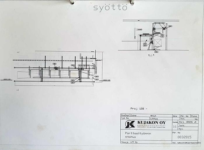 Used 2002 Hundegger  Hundegger K2, jointery line