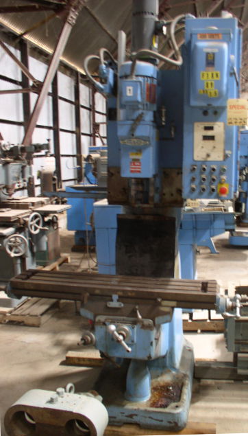 Used (1) Used Chigonia/Furguson Drill #120620-FIH-2, Table 42-1/8" LR x 9" FB table, 1.5 HP