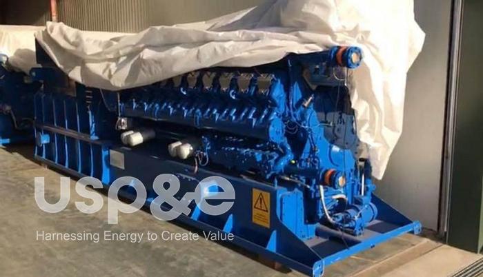 Used 2 MW 2018 Used MWM TCG2020V20 Natural Gas Generator Sets