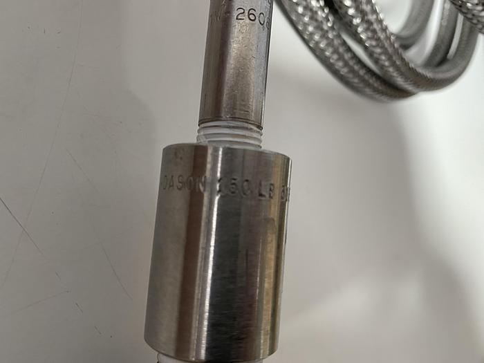 Used Stainless Steel 178" Flexible Braided Hose w/ SSH4 Quick Release & 1/2" Sanitary