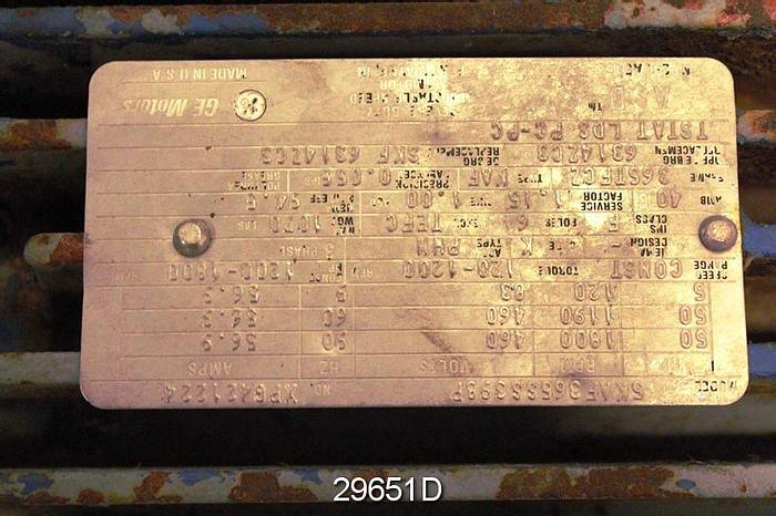 Used General Electric 5KAF365SS389P 50Hp-1800 Rpm Ac Motor #29651