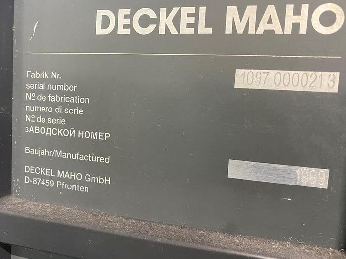 Used 1999 Deckel Maho DMU60P 5 Axis Machining Center