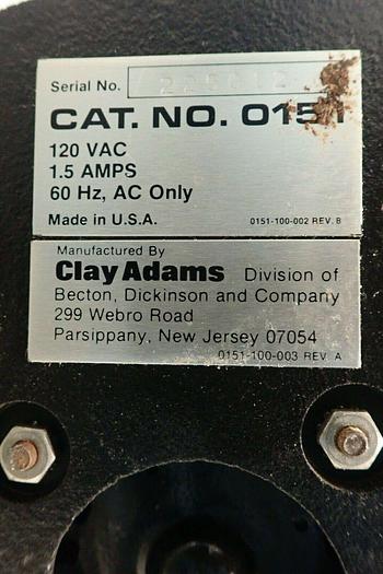 Used Clay Adams 0151 6-Place Analytical Centrifuge with 6 Vials