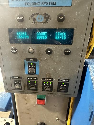 Used Chicago sheet folder w/stacker