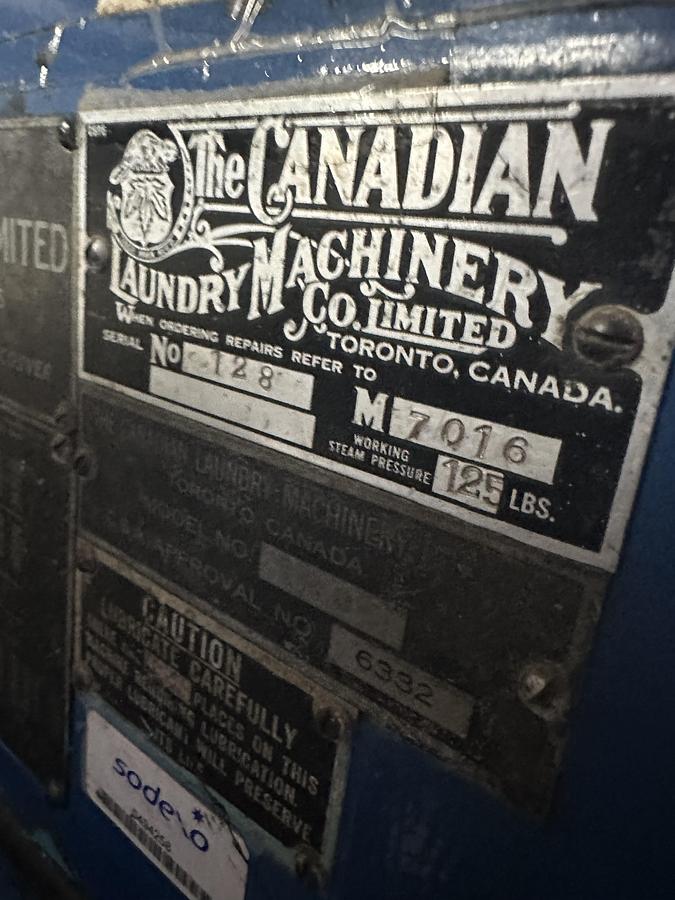 Used Canadian Laundry Machinery 8 roll Super Sylon
