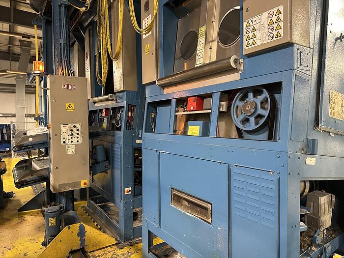 Used Milnor CBW system dryers (5 available) with Autolint
