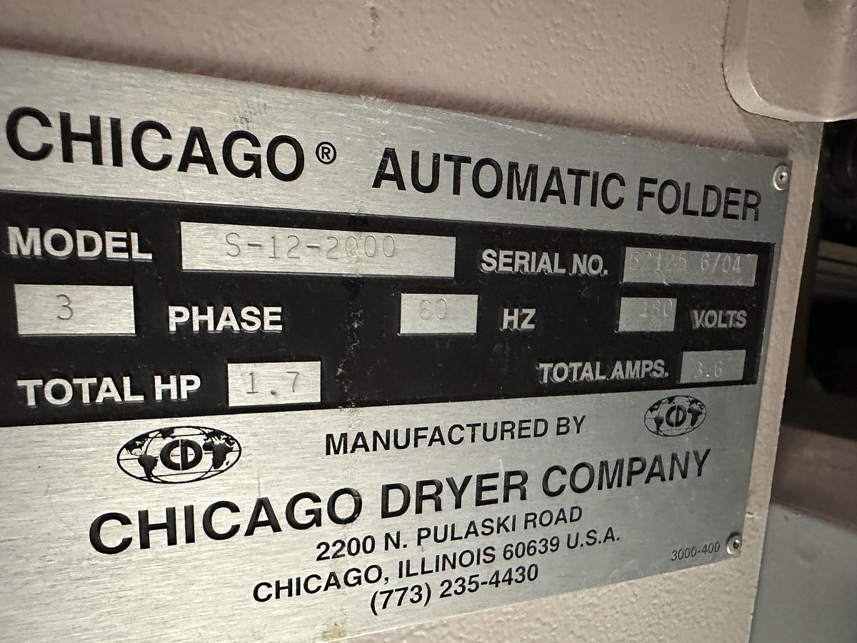 Used 2004 Chicago Dryer S-12-2000