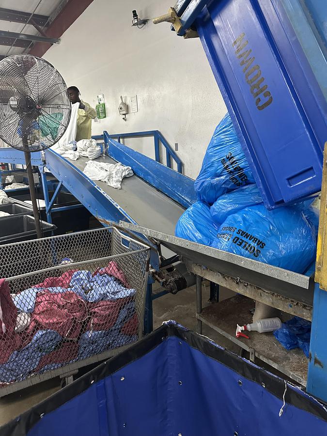 Used Speed Check soil sort conveyor