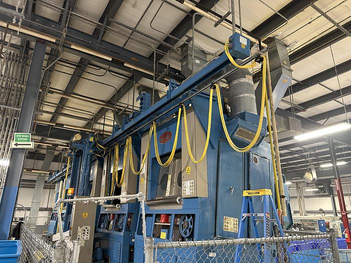 Used Milnor CBW system dryers (5 available) with Autolint
