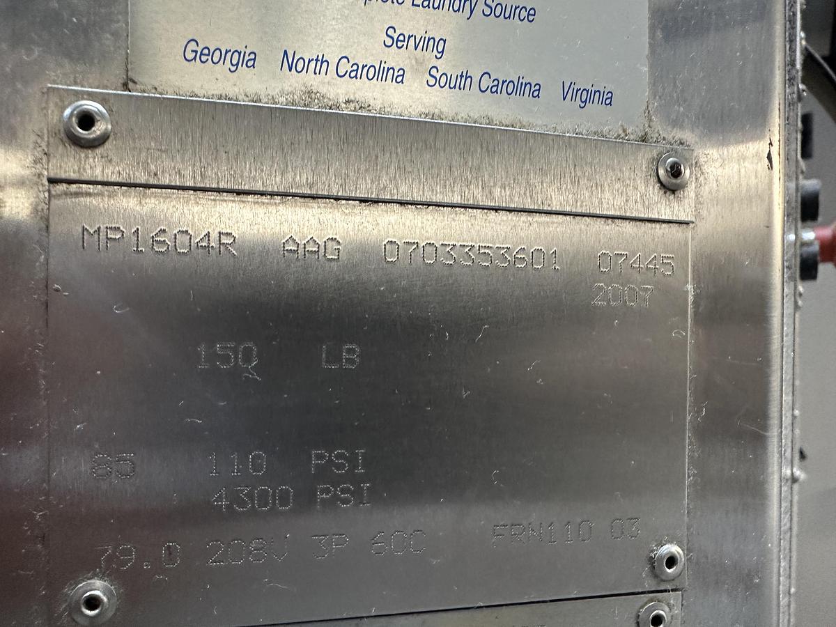 Used 2007 MILNOR MP1604R HYDRAULIC PRESS