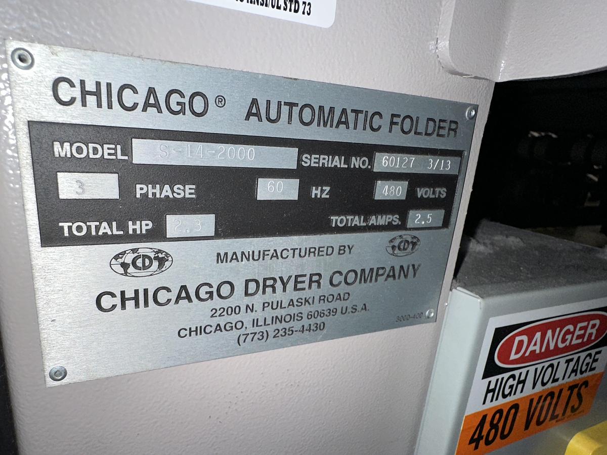 Used 2013 Chicago Dryer S-14-2000