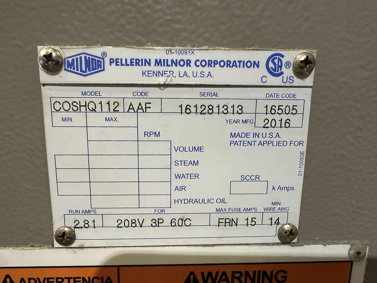 Used 2016 MILNOR COSHQ112 SHUTTLE 